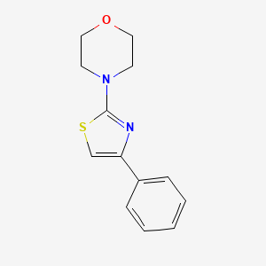 molecular formula C13H14N2OS B1684040 4-(4-Phenyl-1,3-thiazol-2-yl)morpholine CAS No. 19983-28-9