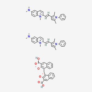 molecular formula C75H72N6O6+2 B1684041 Embonate de pyrvinium CAS No. 3546-41-6