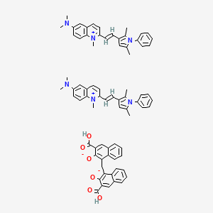 molecular formula C75H70N6O6 B1684041 Pyrvinium pamoate CAS No. 3546-41-6