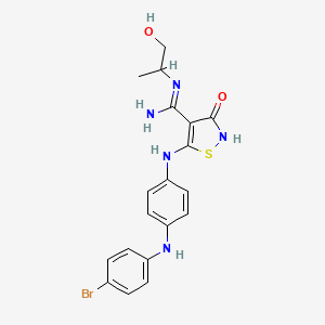 molecular formula C19H20BrN5O2S B1684048 VRX0466617 