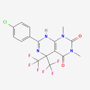 molecular formula C16H11ClF6N4O2 B1684060 GLP-1R Antagonist 1 CAS No. 488097-06-9