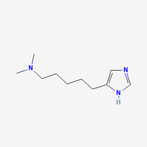 molecular formula C10H19N3 B1684068 5-(3H-imidazol-4-yl)-N,N-dimethylpentan-1-amine CAS No. 397248-39-4