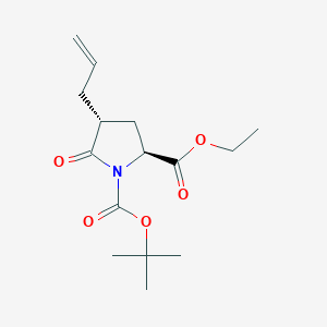 (2S,4R)-1-tert-butyl 2-ethyl 4-allyl-5-oxopyrrolidine-1,2-dicarboxylate