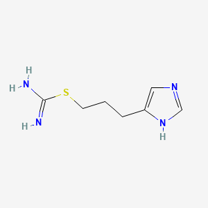 molecular formula C7H12N4S B1684072 3-(1H-imidazol-5-yl)propyl carbamimidothioate CAS No. 102203-17-8