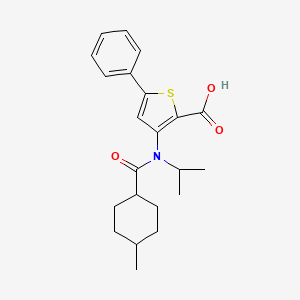 3-{isopropyl[(Trans-4-Methylcyclohexyl)carbonyl]amino}-5-Phenylthiophene-2-Carboxylic Acid