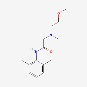 molecular formula C14H22N2O2 B1684080 Acetamide, N-(2,6-dimethylphenyl)-2-((2-methoxyethyl)methylamino)- CAS No. 22759-46-2