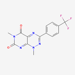 molecular formula C14H10F3N5O2 B1684085 Walrycin B 