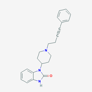 molecular formula C22H23N3O B016841 2-Benzimidazolinone, 1-(1-(4-phenylbut-3-ynyl)-4-piperidyl)- CAS No. 100466-03-3