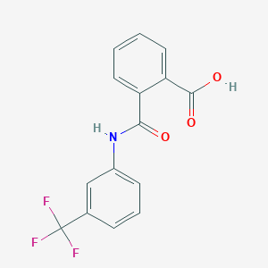 molecular formula C15H10F3NO3 B168410 3'-(Trifluoromethyl)phthalanilic acid CAS No. 16053-36-4