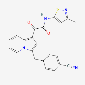 molecular formula C22H16N4O2S B1684105 Rosabulin CAS No. 501948-05-6