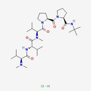 molecular formula C32H59ClN6O5 B1684107 Tasidotin Hydrochloride CAS No. 623174-20-9