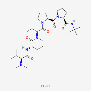 molecular formula C32H59ClN6O5 B1684107 Tasidotin hydrochloride CAS No. 623174-20-9