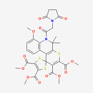 molecular formula C31H30N2O12S3 B1684113 MT477 
