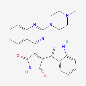 molecular formula C25H22N6O2 B1684114 Sotrastaurin CAS No. 425637-18-9