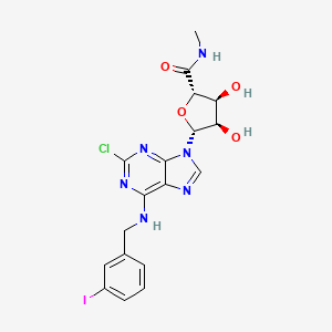 molecular formula C18H18ClIN6O4 B1684119 Namodenoson CAS No. 163042-96-4