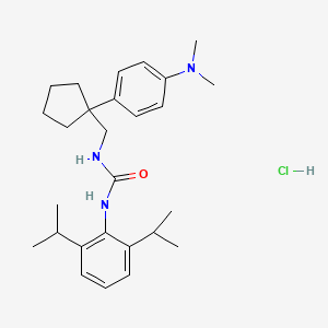 molecular formula C27H40ClN3O B1684124 Nevanimibe hydrochloride CAS No. 133825-81-7