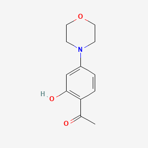 molecular formula C12H15NO3 B1684129 1-(2-Hydroxy-4-morpholinophenyl)ethanone CAS No. 404009-40-1