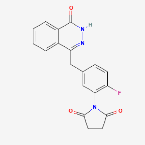 molecular formula C19H14FN3O3 B1684130 KU-0058684 CAS No. 623578-11-0