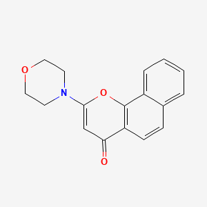 molecular formula C17H15NO3 B1684131 2-(Morpholin-4-yl)-benzo[h]chromen-4-one CAS No. 154447-35-5