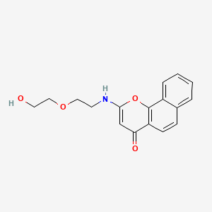 molecular formula C17H17NO4 B1684134 2-((2-(2-Hydroxyethoxy)ethyl)amino)-4H-benzo[h]chromen-4-one CAS No. 842122-14-9