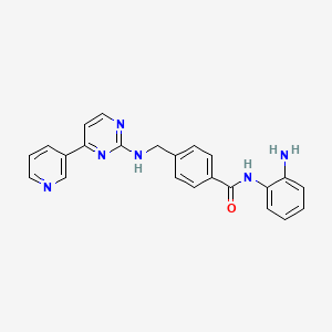 molecular formula C23H20N6O B1684144 莫西替诺司他 CAS No. 726169-73-9