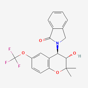 molecular formula C20H18F3NO4 B1684153 Celikalim CAS No. 124916-54-7
