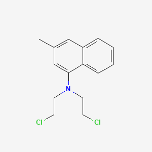 molecular formula C15H17Cl2N B1684158 1-Naphthalenamine, N,N-bis(2-chloroethyl)-3-methyl- CAS No. 70974-81-1