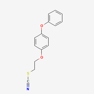 molecular formula C15H13NO2S B1684160 2-(4-Phenoxyphenoxy)ethyl Thiocyanate CAS No. 205381-53-9