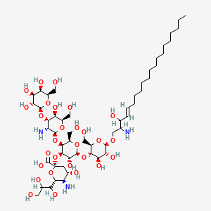 molecular formula C53H97N3O28 B1684162 De-N-acetyllysoGM1 CAS No. 152784-11-7