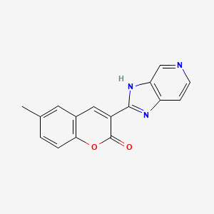 molecular formula C16H11N3O2 B1684164 3-(1H-imidazo[4,5-c]pyridin-2-yl)-6-methyl-2H-chromen-2-one CAS No. 899548-78-8
