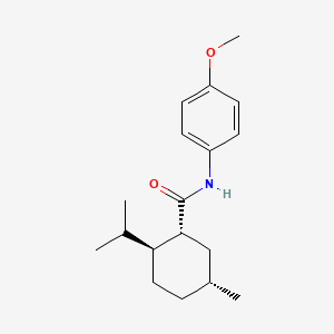 molecular formula C18H27NO2 B1684170 (1R,2S,5R)-N-(4-methoxyphenyl)-5-methyl-2-(propan-2-yl)cyclohexane-1-carboxamide CAS No. 68489-09-8
