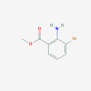 molecular formula C8H8BrNO2 B168418 Methyl 2-amino-3-bromobenzoate CAS No. 104670-74-8