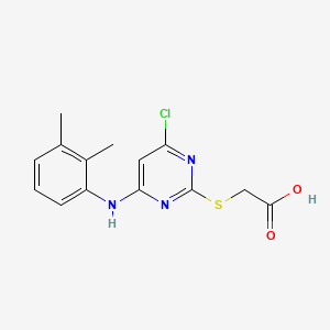 molecular formula C14H14ClN3O2S B1684181 Pirinixic acid CAS No. 50892-23-4