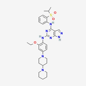 N6-(4-[1,4'-Bipiperidin]-1'-yl-2-ethoxyphenyl)-N4-[2-[(1-methylethyl)sulfonyl]phenyl]-1H-pyrazolo[3,4-d]pyrimidine-4,6-diamine