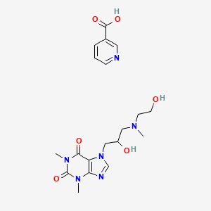 molecular formula C19H26N6O6 B1684190 Xanthinol Nicotinate CAS No. 437-74-1