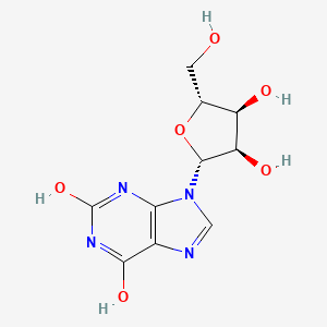 molecular formula C10H12N4O6 B1684192 9-beta-D-Ribofuranosylxanthine CAS No. 146-80-5