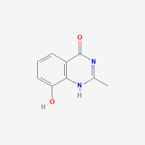 molecular formula C9H8N2O2 B1684208 8-Hydroxy-2-methylquinazolin-4(3H)-one CAS No. 90417-38-2