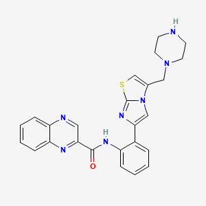 molecular formula C25H23N7OS B1684214 SRT 1720 CAS No. 925434-55-5