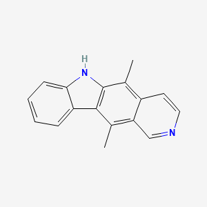 molecular formula C17H14N2 B1684216 椭圆霉素 CAS No. 519-23-3
