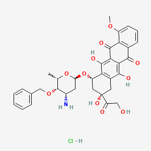 molecular formula C34H36ClNO11 B1684227 Berubicin hydrochloride CAS No. 293736-67-1