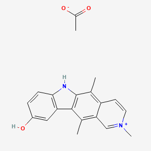molecular formula C20H20N2O3 B1684230 Elliptinium acetate CAS No. 58337-35-2