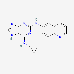 molecular formula C17H15N7 B1684233 Puquitinib CAS No. 916890-10-3