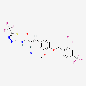 molecular formula C23H13F9N4O3S B1684235 C23H13F9N4O3S CAS No. 725247-18-7