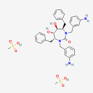 molecular formula C33H36N4O3 B1684245 Mozenavir CAS No. 177932-89-7