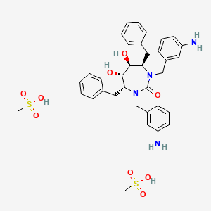 molecular formula C35H44N4O9S2 B1684245 Mozenavir dimesylate CAS No. 177932-89-7