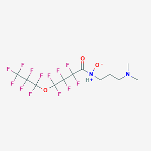 molecular formula C12H13F13N2O3 B1684246 1-{[3-(Dimethylamino)propyl](oxido)-lambda5 CAS No. 87112-48-9