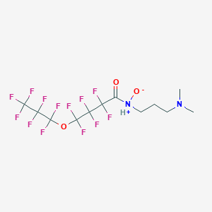 molecular formula C12H13F13N2O3 B1684246 Butanamide, N-(3-(dimethylamino)propyl)-2,2,3,3,4,4-hexafluoro-4-(heptafluoropropoxy)-, N-oxide CAS No. 87112-48-9