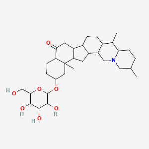 B1684263 6-Oxocevan-2-yl hexopyranoside CAS No. 98985-24-1