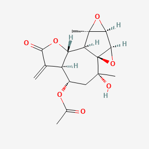 molecular formula C17H20O7 B1684277 Yomogiartemin CAS No. 69684-72-6