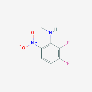 molecular formula C7H6F2N2O2 B168428 2,3-Difluoro-N-methyl-6-nitroaniline CAS No. 170432-54-9